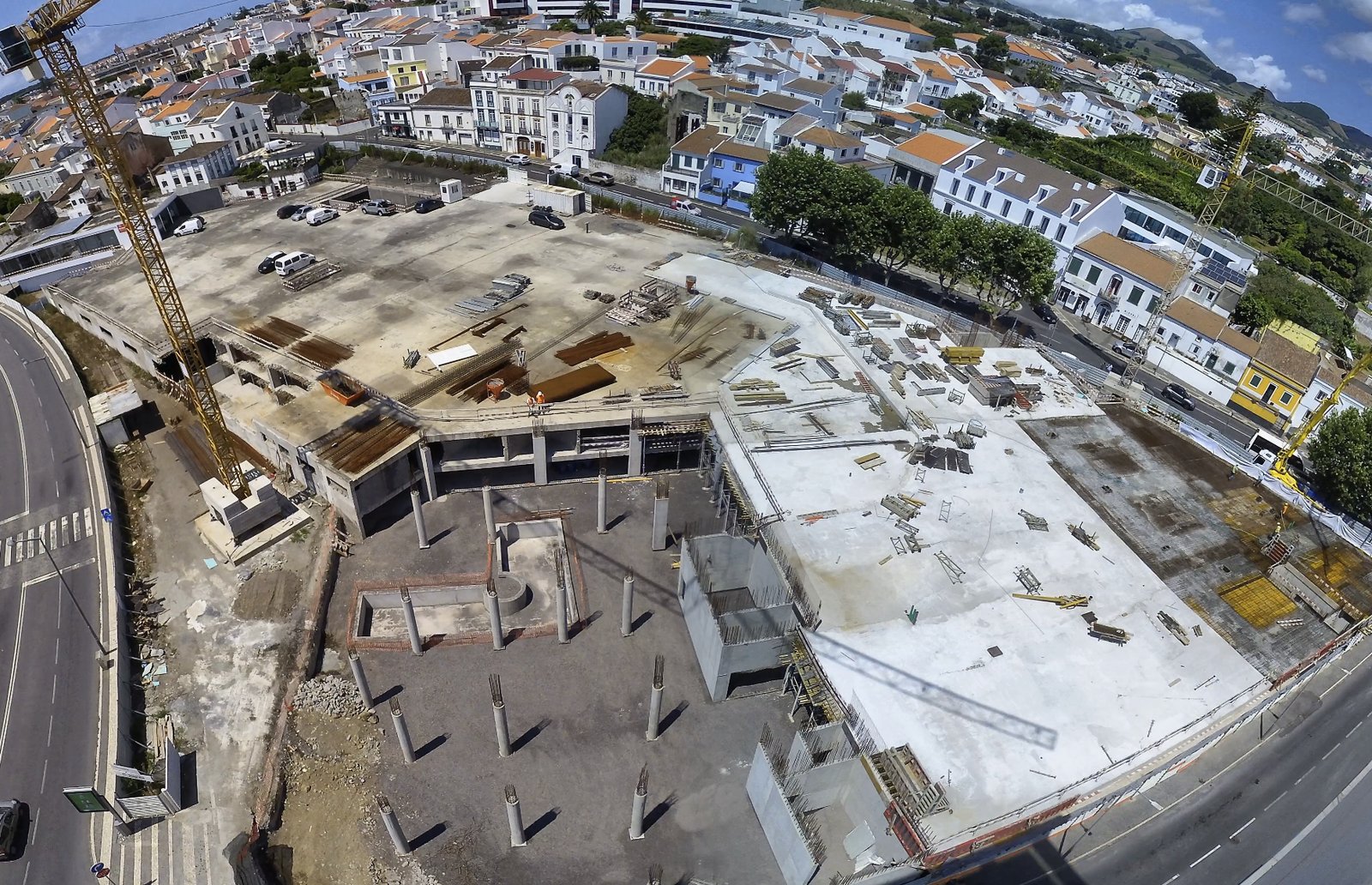 Timelapse — vista aérea de obra